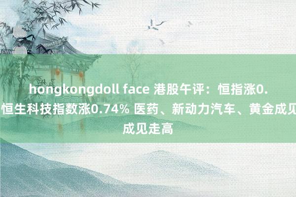 hongkongdoll face 港股午评：恒指涨0.97% 恒生科技指数涨0.74% 医药、新动力汽车、黄金成见走高