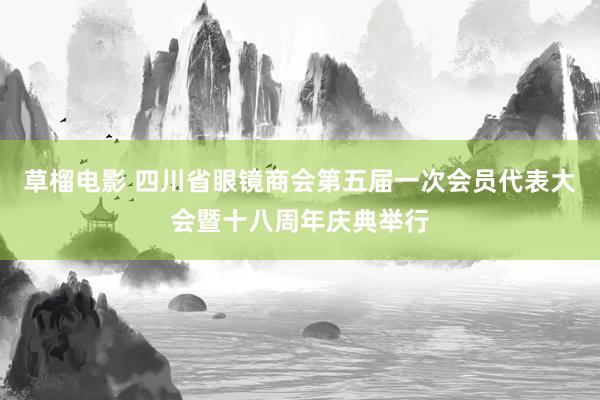 草榴电影 四川省眼镜商会第五届一次会员代表大会暨十八周年庆典举行