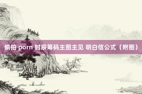 偷拍 porn 时辰筹码主图主见 明白信公式（附图）