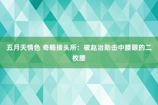 五月天情色 奇略接头所：被赵治勋击中腰眼的二枚腰